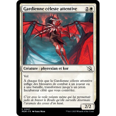 (FOIL) Blanche - Gardienne céleste attentive (C) [MOM]