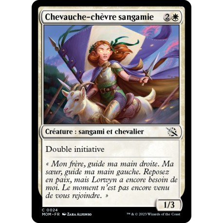 (FOIL) Blanche - Chevauche-chèvre sangamie (C) [MOM]