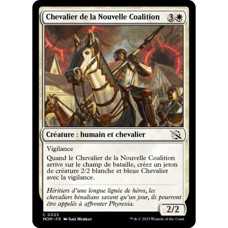 (FOIL) Blanche - Chevalier de la Nouvelle Coalition (C) [MOM]