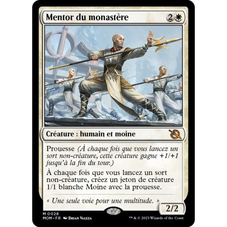 (FOIL) Blanche - Mentor du monastère (M) [MOM]