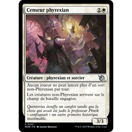 (FOIL) Blanche - Censeur phyrexian (U) [MOM]