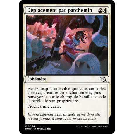 (FOIL) Blanche - Déplacement par parchemin (C) [MOM]