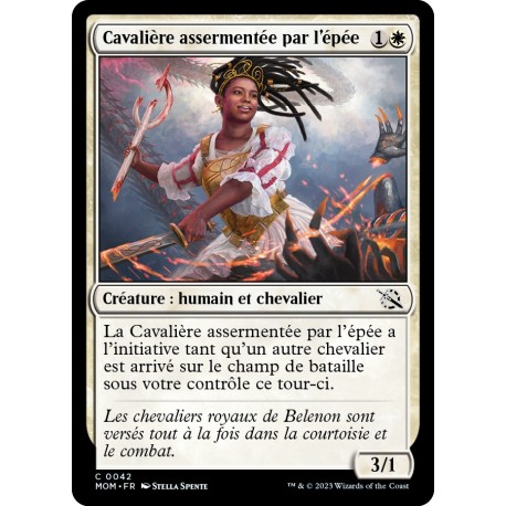 (FOIL) Blanche - Cavalière assermentée par l'épée (C) [MOM]