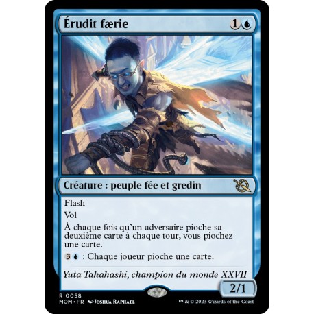(FOIL) Bleue - Érudit faerie (R) [MOM]