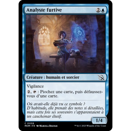 (FOIL) Bleue - Analyste furtive (C) [MOM]