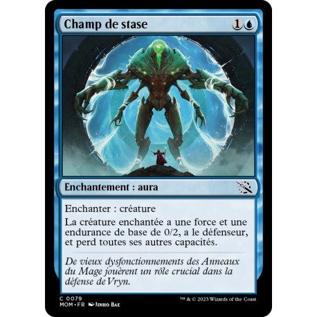(FOIL) Bleue - Champ de stase (C) [MOM]