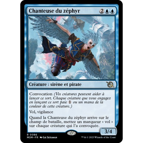 (FOIL) Bleue - Chanteuse du zéphyr (R) [MOM]