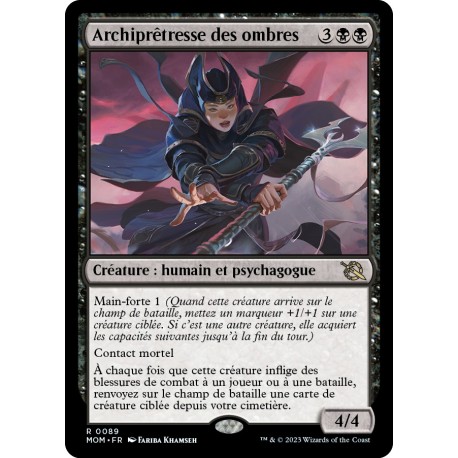 (FOIL) Noire - Archiprêtresse des ombres (R) [MOM]