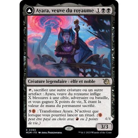 (FOIL) Noire - Ayara, veuve du royaume (R) [MOM]