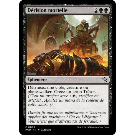 (FOIL) Noire - Dérision mortelle (C) [MOM]