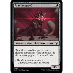 (FOIL) Noire - Familier gravé (C) [MOM]