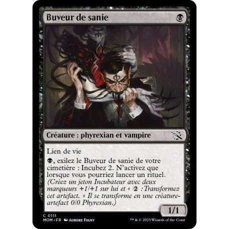 (FOIL) Noire - Buveur de sanie (C) [MOM]
