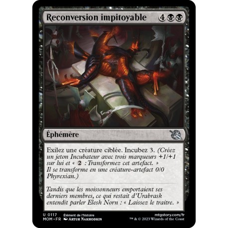 (FOIL) Noire - Reconversion impitoyable (U) [MOM]