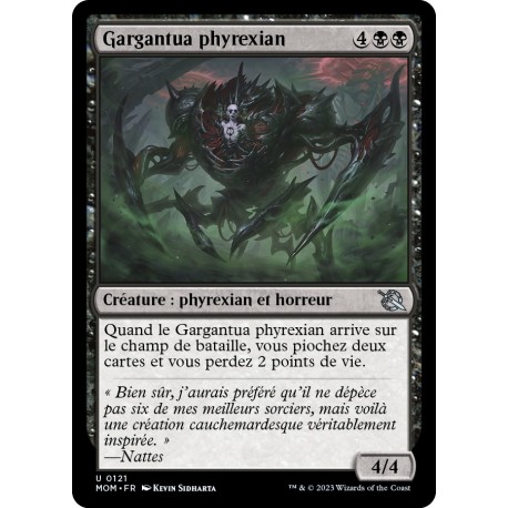 (FOIL) Noire - Gargantua phyrexian (U) [MOM]