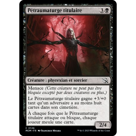 (FOIL) Noire - Pétraumaturge titulaire (C) [MOM]
