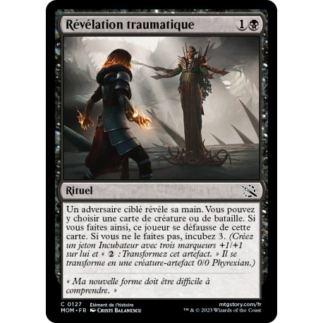 (FOIL) Noire - Révélation traumatique (C) [MOM]