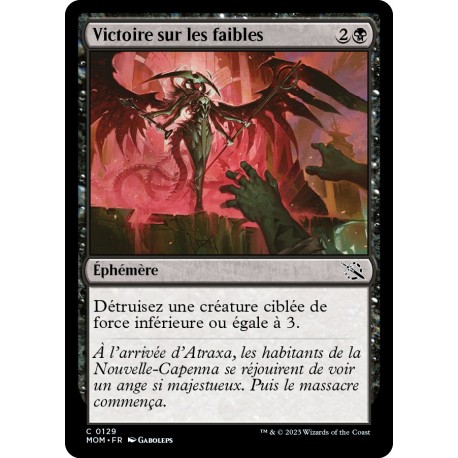 (FOIL) Noire - Victoire sur les faibles (C) [MOM]