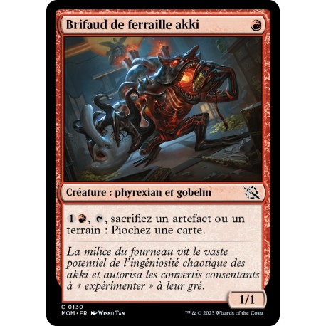 (FOIL) Rouge - Brifaud de ferraille akki (C) [MOM]