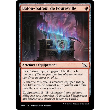 (FOIL) Rouge - Bâton-batteur de Poutreville (C) [MOM]