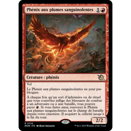 (FOIL) Rouge - Phénix aux plumes sanguinolentes (R) [MOM]