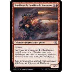 (FOIL) Rouge - Batailleur de la milice du fourneau (C) [MOM]