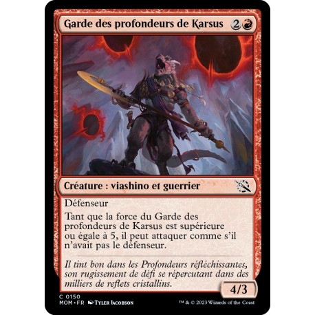 (FOIL) Rouge - Garde des profondeurs de Karsus (C) [MOM]