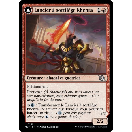 (FOIL) Rouge - Lancier à sortilège khenra (U) [MOM]