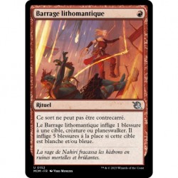 (FOIL) Rouge - Barrage lithomantique (U) [MOM]