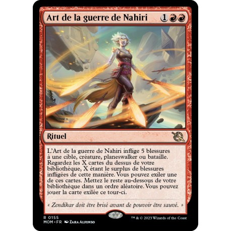 (FOIL) Rouge - Art de la guerre de Nahiri (R) [MOM]