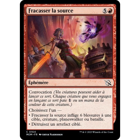 (FOIL) Rouge - Fracasser la source (C) [MOM]