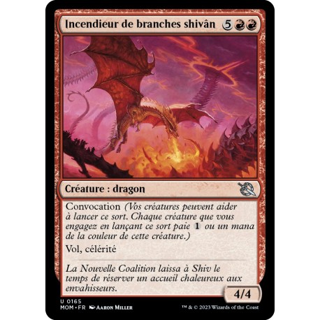 (FOIL) Rouge - Incendieur de branches shivân (U) [MOM]
