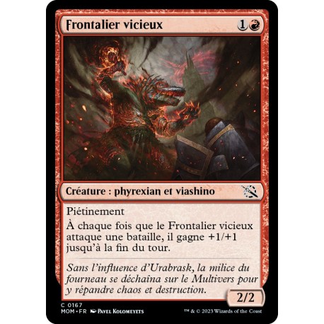 (FOIL) Rouge - Frontalier vicieux (C) [MOM]