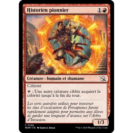 (FOIL) Rouge - Historien pionnier (C) [MOM]