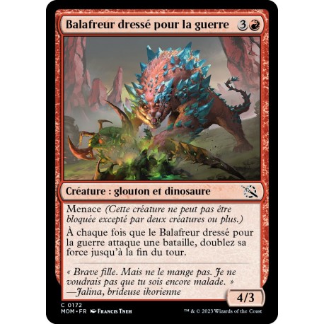 (FOIL) Rouge - Balafreur dressé pour la guerre (C) [MOM]
