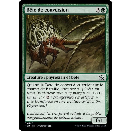 (FOIL) Verte - Bête de conversion (C) [MOM]