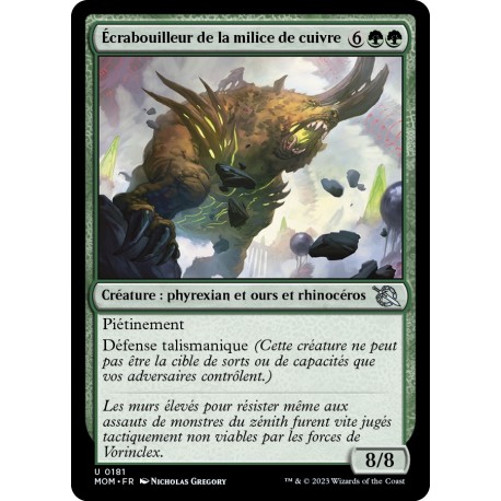 (FOIL) Verte - Écrabouilleur de la milice de cuivre (U) [MOM]