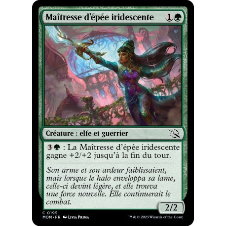 (FOIL) Verte - Maîtresse d'épée iridescente (C) [MOM]