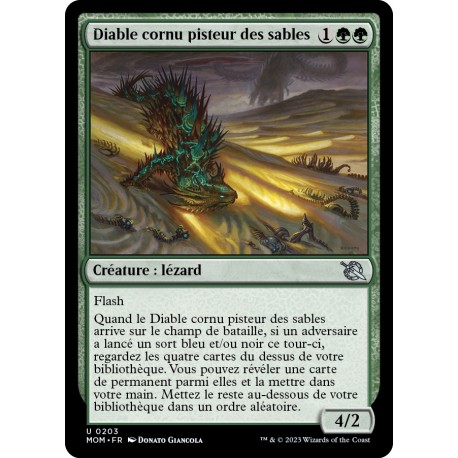 (FOIL) Verte - Diable cornu pisteur des sables (U) [MOM]