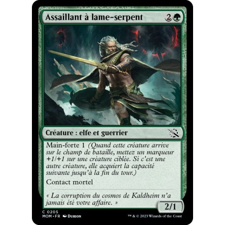 (FOIL) Verte - Assaillant à lame-serpent (C) [MOM]