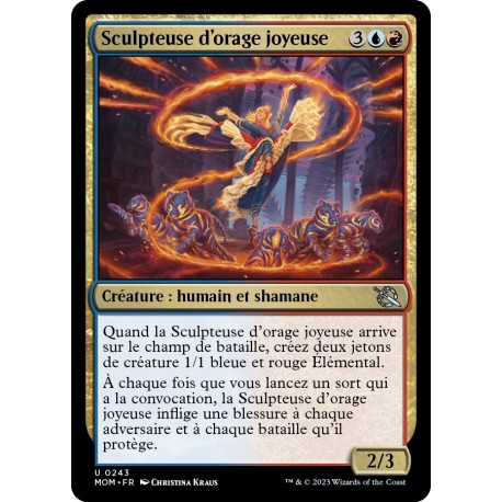 (FOIL) Multicolore - Sculpteuse d'orage joyeuse (U) [MOM]