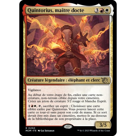 (FOIL) Multicolore - Quintorius, maître docte (R) [MOM]
