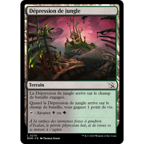 (FOIL) Terrain - Dépression de jungle (C) [MOM]