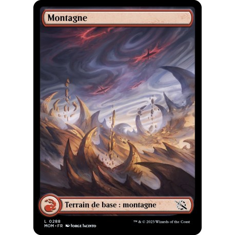 (FOIL) Terrain - Montagne (V2) (L) [MOM]