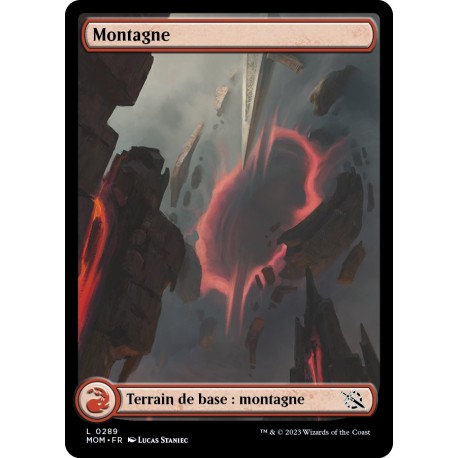 (FOIL) Terrain - Montagne (V3) (L) [MOM]