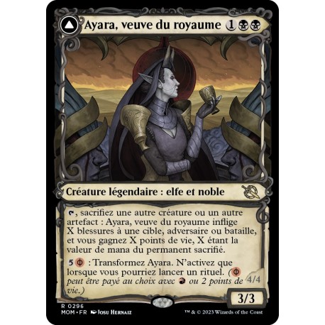 (FOIL) Noire - (SC) Ayara, veuve du royaume (R) [MOM]