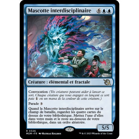 (FOIL) Bleue - Mascotte interdisciplinaire (R) [MOM]
