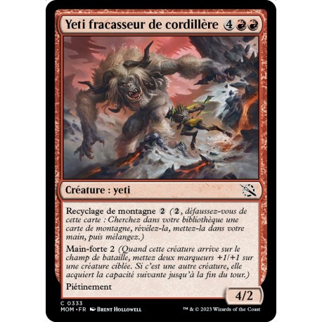 (FOIL) Rouge - Yeti fracasseur de cordillère (C) [MOM]