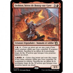 (FOIL) Rouge - Orthion, héros de Bourg-sur-Lave (R) [MOM]