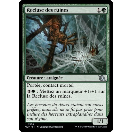 (FOIL) Verte - Recluse des ruines (U) [MOM]