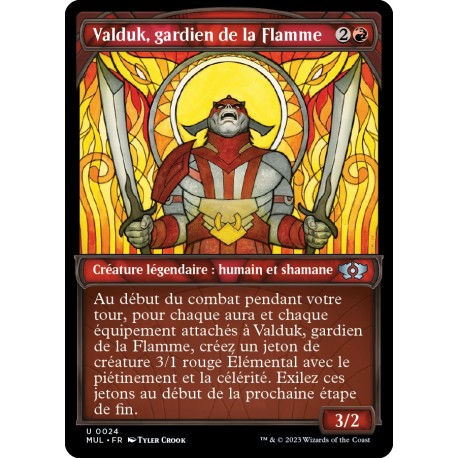 (Foil) Rouge - Valduk, gardien de la Flamme (U) [MUL]